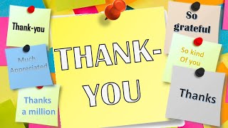 Thank You Note Greeting E-Card - Family | Friends | Co-Workers