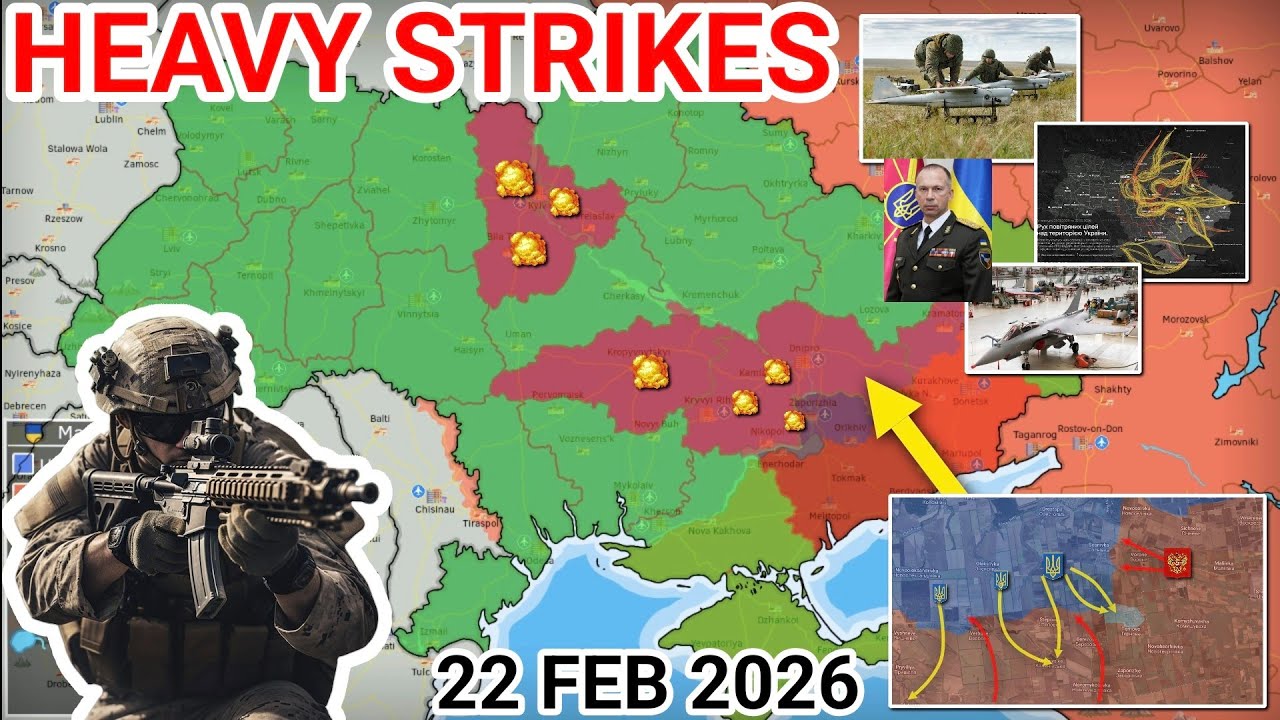 Heavy Strikes on Ukraine’s Energy Sector | Push Continues in Andriivka [22 February 2026]