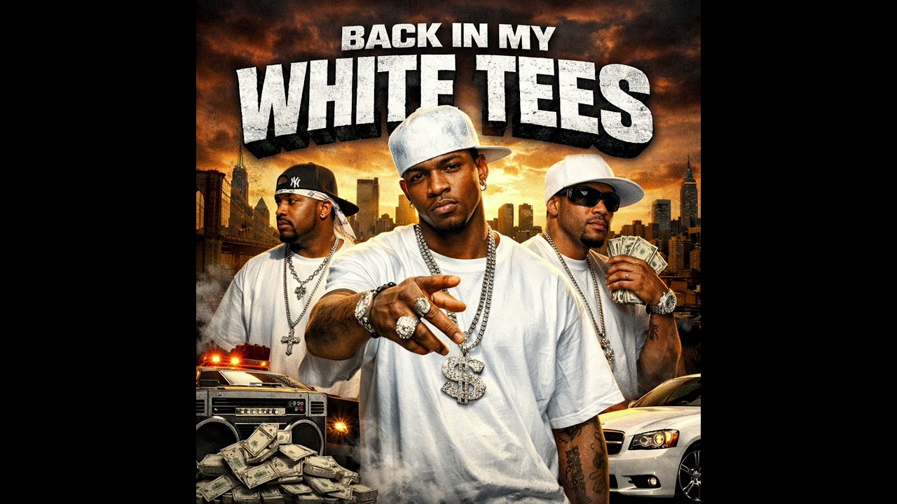 『BACK IN MY WHITE TEES』00s east coast hiphop boom-bap ,Original rap suno