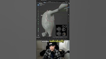 Mirror modifier Benefits for marking seams & UV Unwrap - 3d game character in Blender -3.1 Bear Bear
