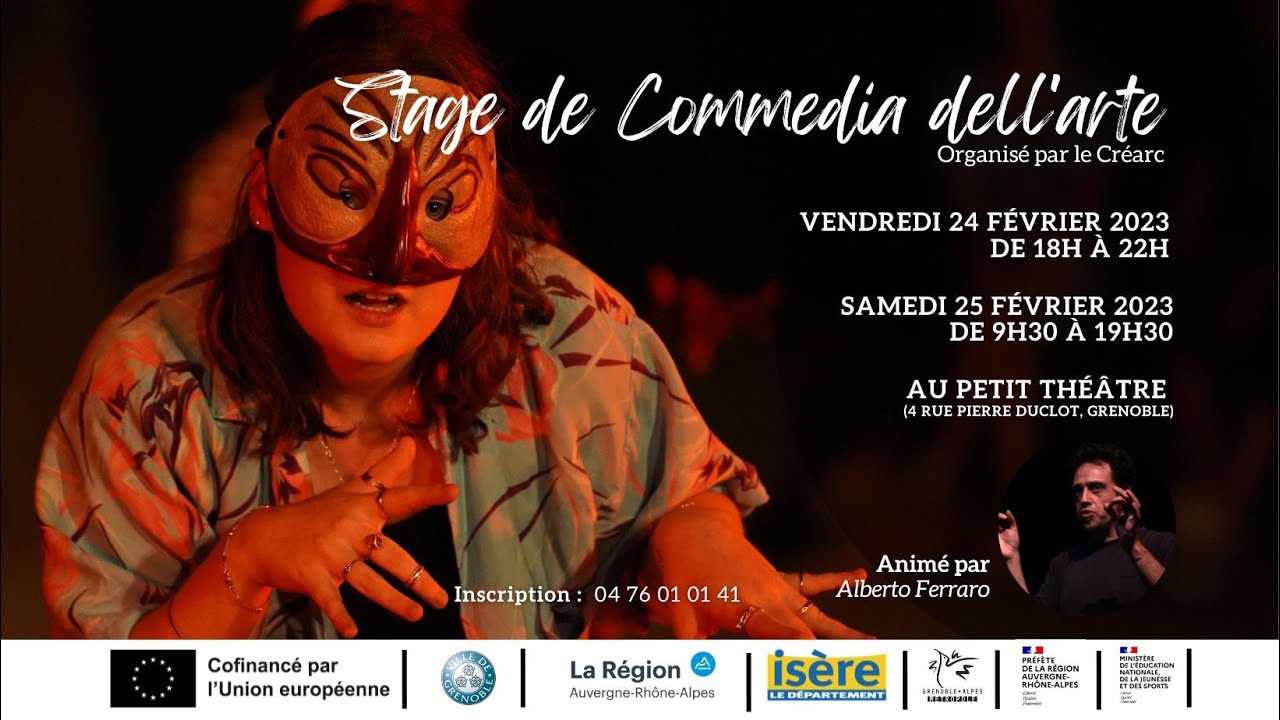 Stages internationaux d’expression à Grenoble. Commedia dell’arte.