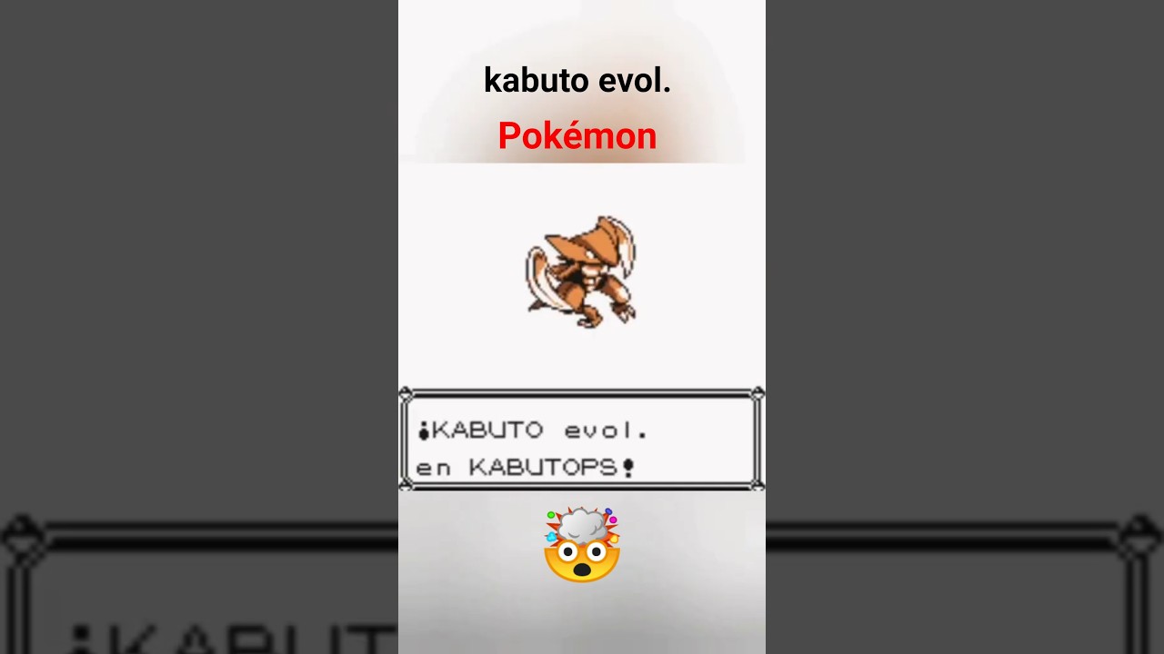 kabuto evol ahhhhhhh 😝  Pokémon Amarillo 