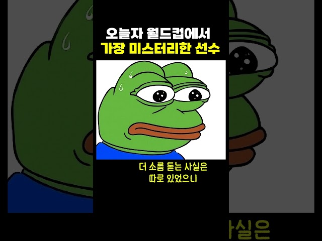 월드컵에서 가장 미스테리한 선수