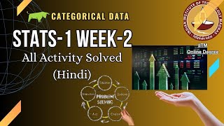 Stats-1 Week 2 All Activity Solutions in Hindi | Graphs, Mean, Median & Mode | IIT Madras BS