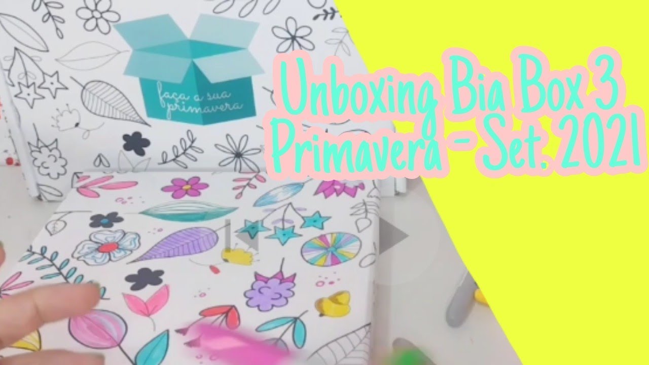 Unboxing Bia Box 3 Primavera BB3- setembro 2021- itens personalizados - novidade Joccar office