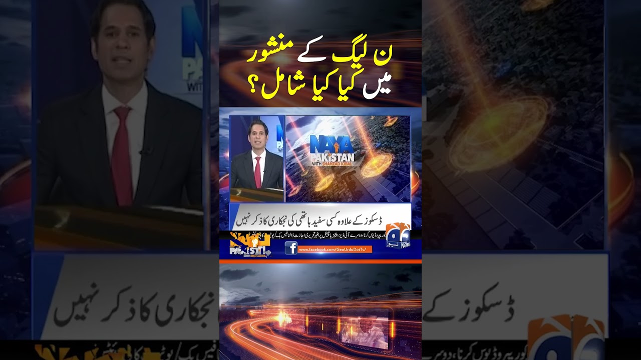 Main points of PML-N manifesto? - 