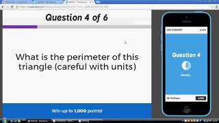 Kahoot Quiz - Area & Perimeter of Rectangles & Triangles screenshot 5