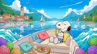 [𝐬𝐭𝐮𝐝𝐲 𝐩𝐥𝐚𝐲𝐥𝐢𝐬𝐭] 🌊 Summer Chillhop with Snoopi | Lofi Beats for Focus, Relax &amp; Good Mood