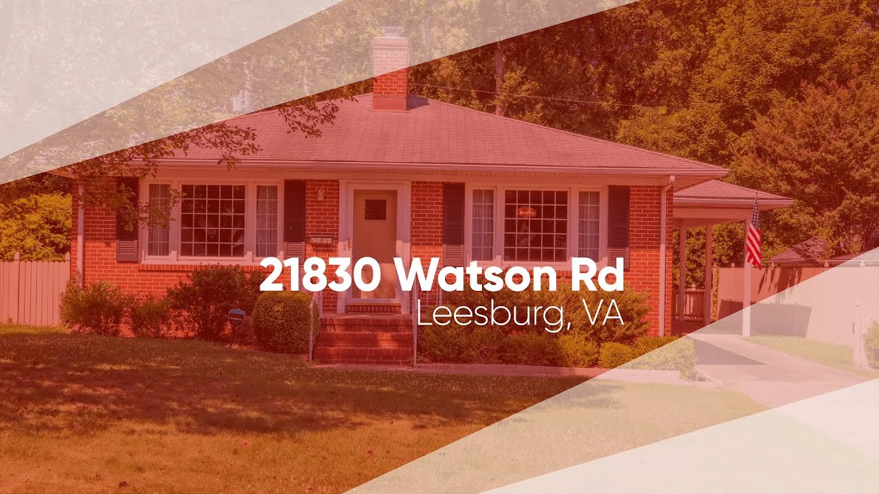 Northern Virginia Real Estate 21830 Watson Rd, Leesburg, VA 20175