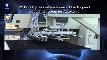 Q5 punch press with automated unloading system