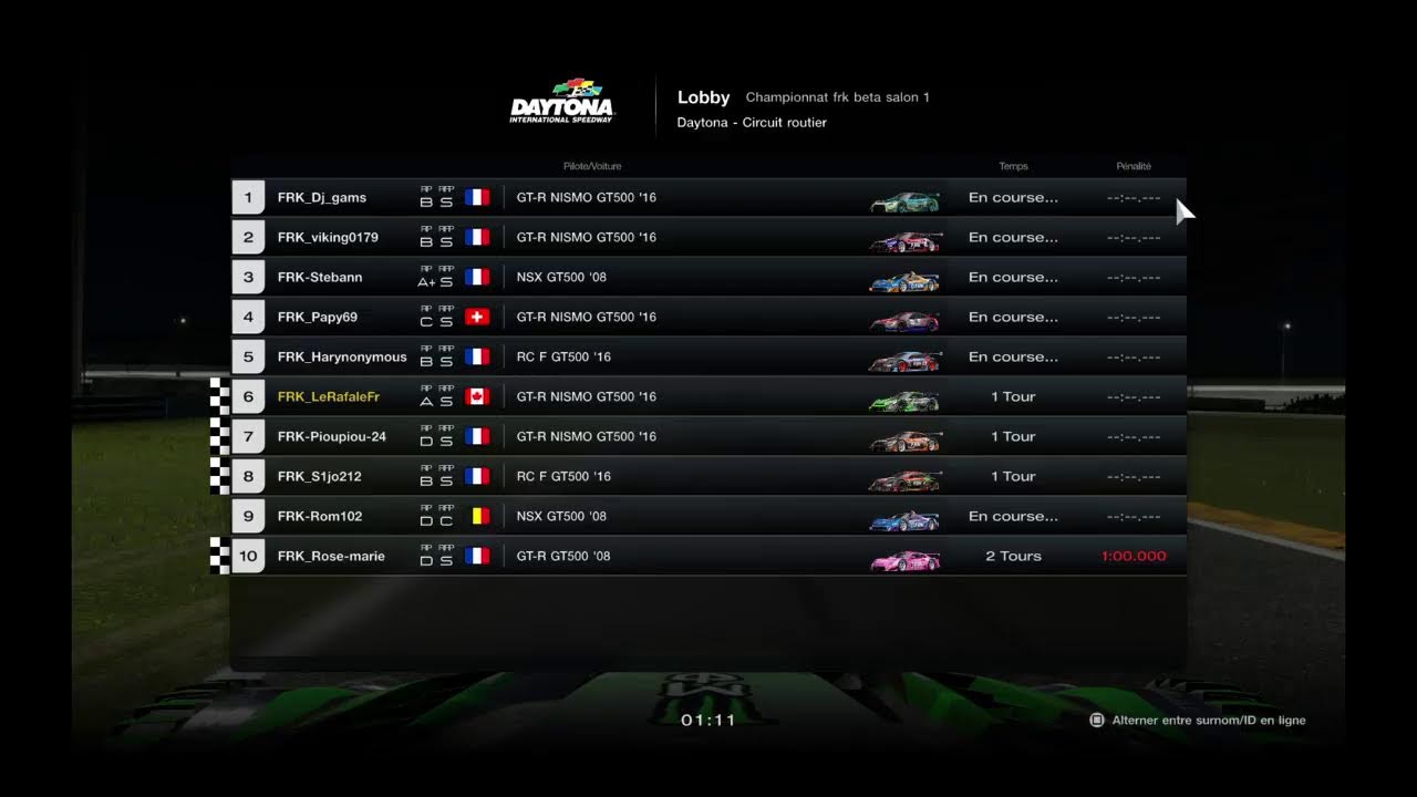 Gran Turismo 7 - Course 30 minutes - Daytona Routier - FRK Race GT500