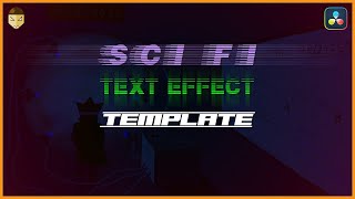 Make Sci-fi Text Effect Template DaVinci Resolve
