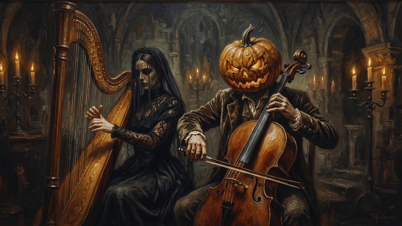 La Mirada Vacía, el Lamento de las Cuerdas | Violonchelo y Arpa Oscuros