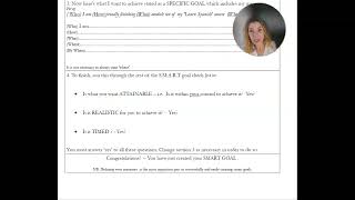 SMART Goals Worksheet
