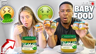 BABY FOOD CHALLENGE! (WE THREW UP 🤮)