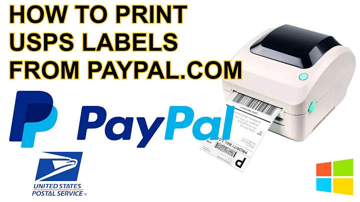 How to Print 4x6 Shipping Label for USPS Postage from Paypal.com instead of USPS.com on Windows