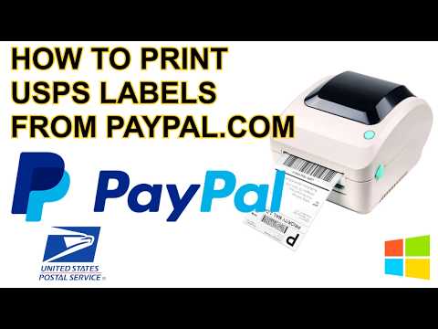 How to Print 4x6 Shipping Label for USPS Postage from Paypal.com instead of USPS.com on Windows