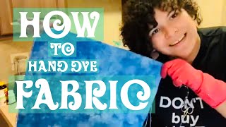 Flosstube Tutorial: How to hand dye cross stitch fabric