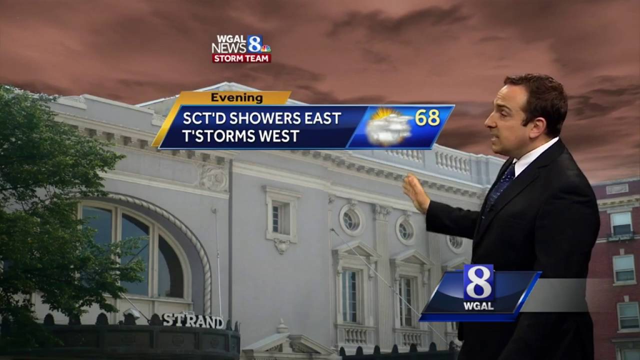 Scattered thunderstorms tonight into Friday morning - YouTube