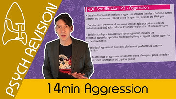 Aggression - AQA Psychology UNDER 20 MINS! Quick Revision for Paper 3