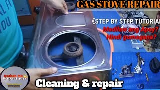 Gas stove Repair☆hindi Gumagana at subrang dilaw ang Apoy☆tutorial Step by step2021