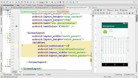 Android ile Mobil Programlama - WhatsApp UI Design Part 3