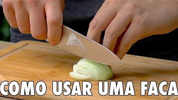Qual a faca ideal para cortar legumes?