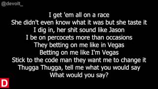 Young Thug Ft  Trouble   Thief In The Night (Lyrics on screen)