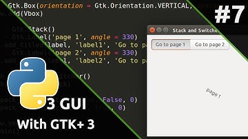Python3 GUI with GTK+ 3 #7  สลับ container ด้วย stack