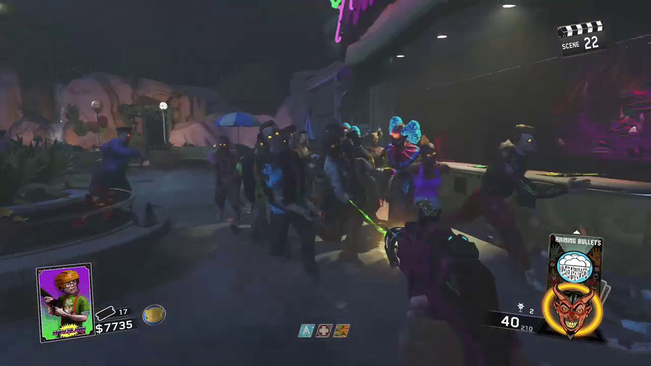 Super weird clown glitch on Zombies in Spaceland