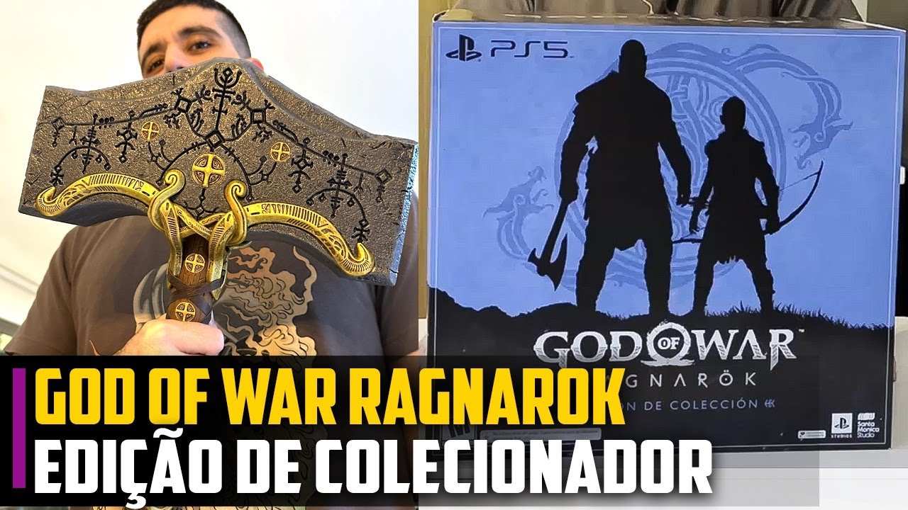 God of War Ragnarök - Unboxing da Edição de Colecionador e da Edição Jötnar