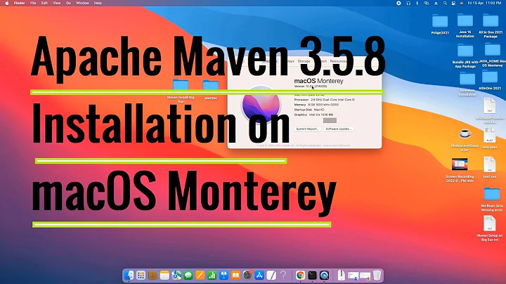 Apache Maven 3.5.8 Installation on macOS Monterey