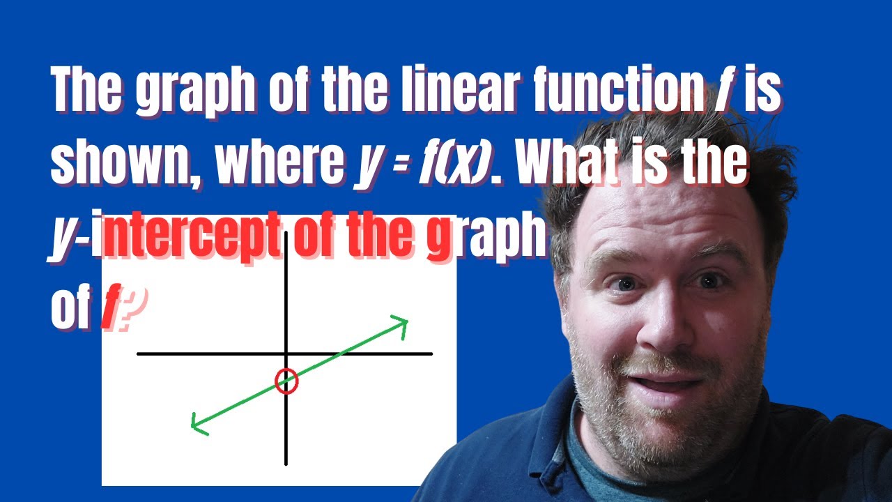 Задача 28 из теста SAT по математике: Где находится точка пересечения с осью Y?