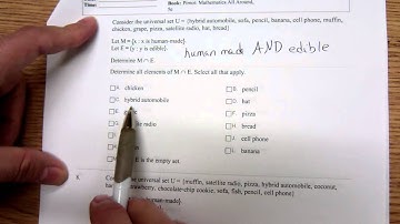 Math 1332 Set Operations