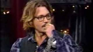 johnny depp on david letterman show part 2