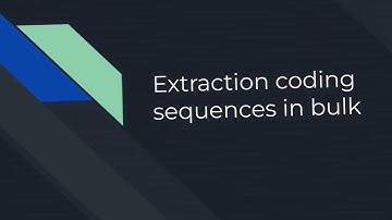 BIOMART- for extracting the coding sequences in bulk