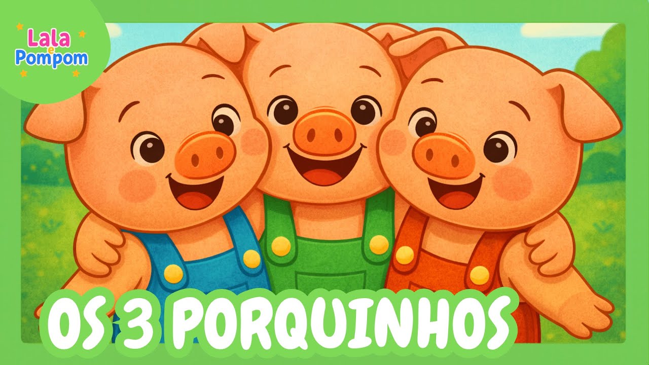 Contos Clássicos: Os Três Porquinhos 🐷 | Lala e Pompom