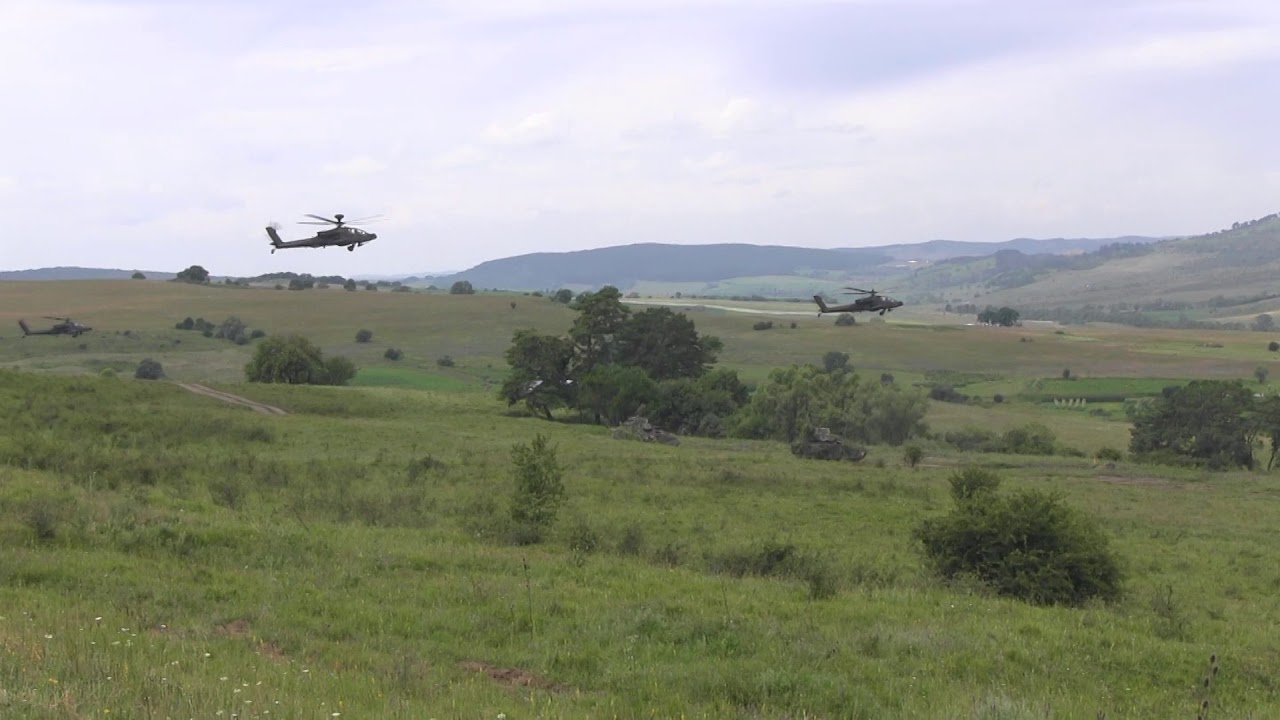 Scenes from Saber Guardian live-fire demonstration