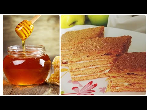 მედოკი ძველი რეცეპტით    Honey cake (English subtitles)