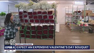 North Texas florists warn of higher prices, limited selection for Valentine's Day
