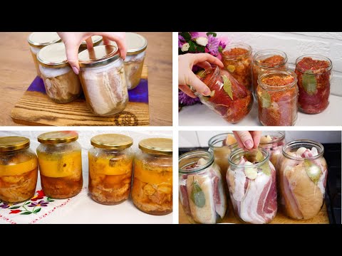 Когда нет света, должны быть такие Заготовки из САЛА и МЯСА Без Автоклава долгого хранения!