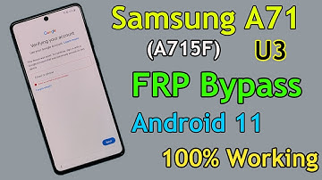 Samsung A71 (A715F) Android 11 FRP Bypass | Samsung A71 A715F U3 FRP Unlock New Security One UI 3.1