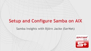 Installing and Running Samba on AIX