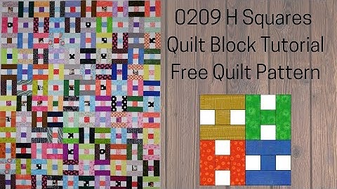 0209 H Squares Quilt Block Quilting Tutorial | Block of the Day 2023 | AccuQuilt | Jelly Roll Quilt