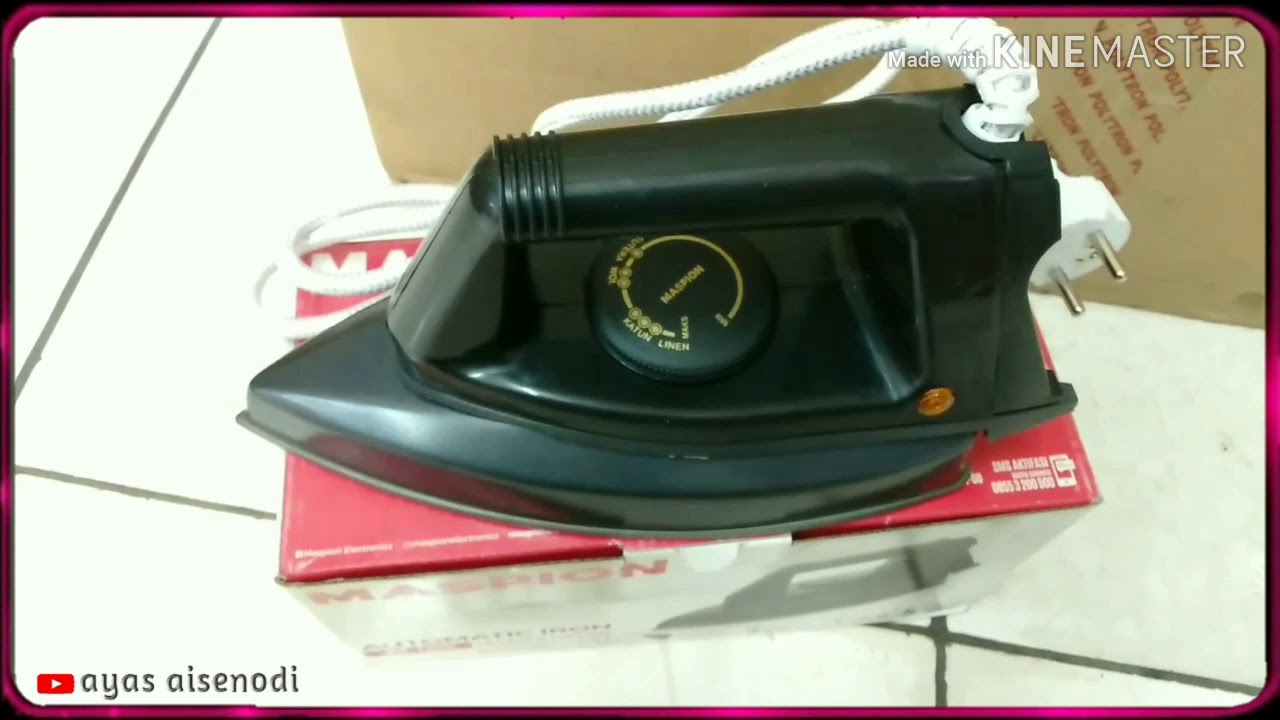 Unboxing Setrika Maspion Ex1000 Automatic Iron Youtube