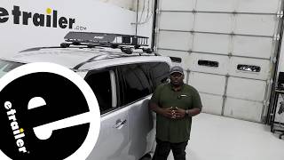 etrailer | Setting up the Curt Roof Mounted Cargo Basket on a 2022 Nissan Armada Etrailer Set Up Curt Roof Mounted Cargo Basket On A 2021 Nissan Rogue