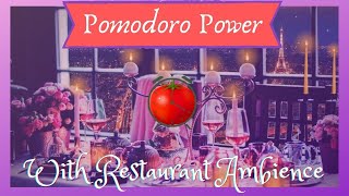 POMODORO TECHNIQUE: Restaurant Ambience with smooth jazz & soft chatter for focus & productivity screenshot 2