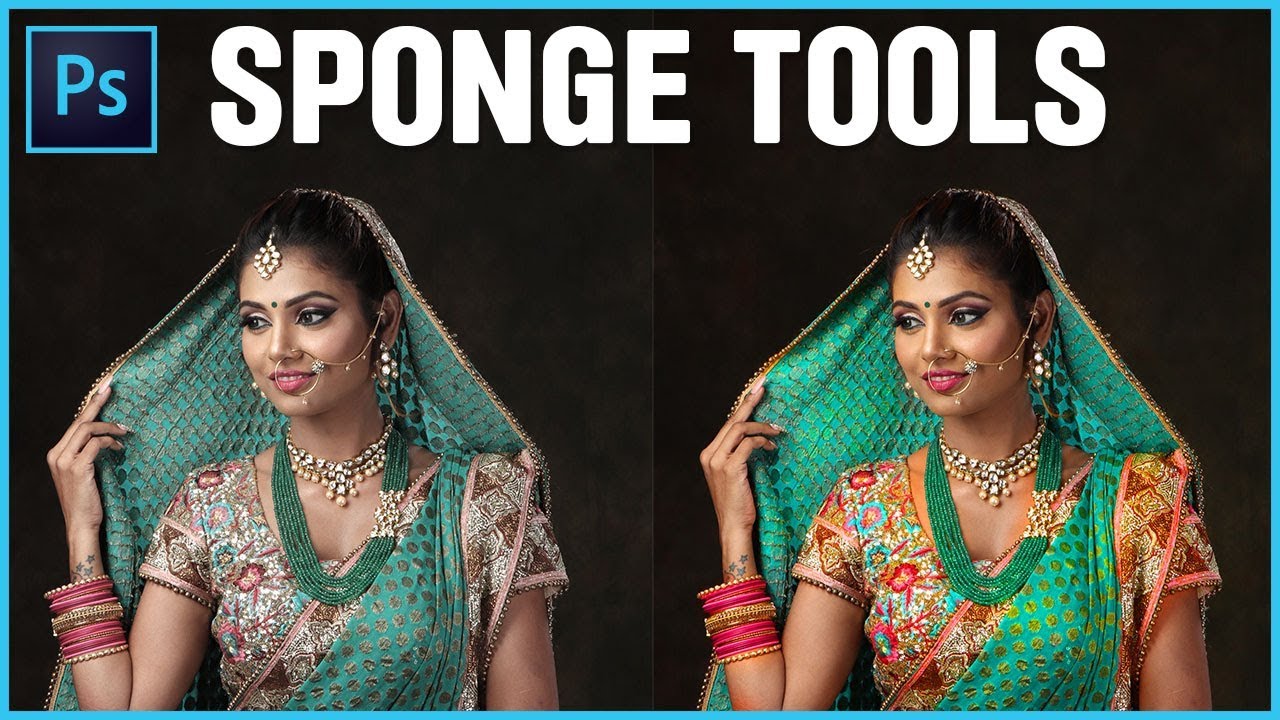 How to use Sponge Tool in tutorial in Tamil YouTube
