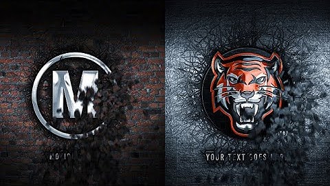 Dramatic Wall Shatter Logo Reveal After Effects Templates