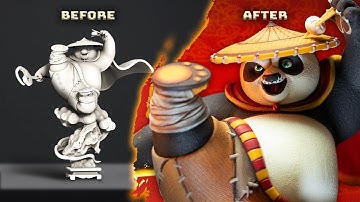 Making of Kung Fu Panda Po | 3D Printed Figure